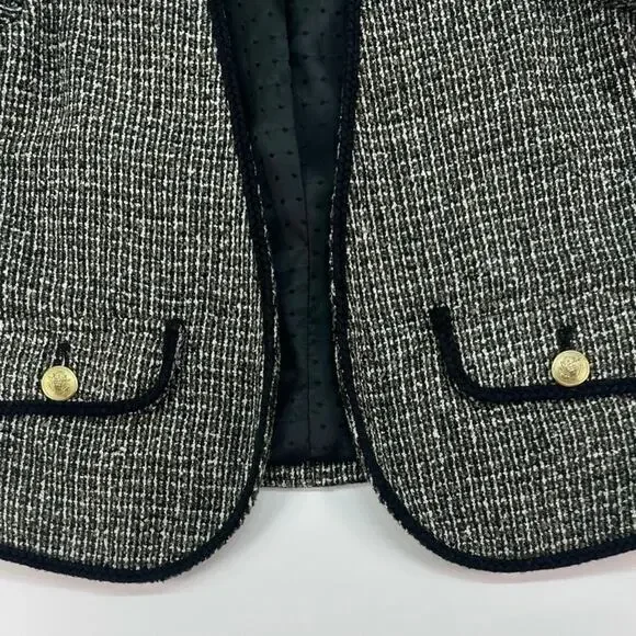 Sanctuary Los Angeles Black & White Tweed Cardigan Blazer Women’s XS - Picture 5 of 9